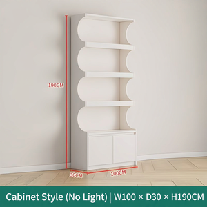 Étagère d'angle moderne à plusieurs niveaux en bois pour salon de beauté et magasin de détail - Product Image 6