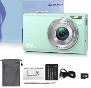 Appareil photo numérique haute définition 4K autofocus 48MP avec grand écran de 2 à 3 pouces, reflex numérique, focale de 4,5 à 54 mm, zoom 16x, selfie - Product Image 5