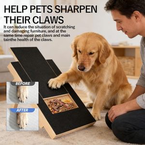 Planche à gratter et à limer les ongles <span class=keywords><strong>pour</strong></span> <span class=keywords><strong>chien</strong></span> avec tiroir à friandises - Tapis à gratter durable à fixer au sol <span class=keywords><strong>pour</strong></span> toutes les races - Product Image 4