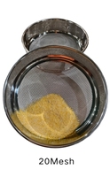 Tamis de laboratoire en acier inoxydable 304 de 8 pouces de diamètre, maille de 75, 150, 300, 250, 425, 600, 850 microns