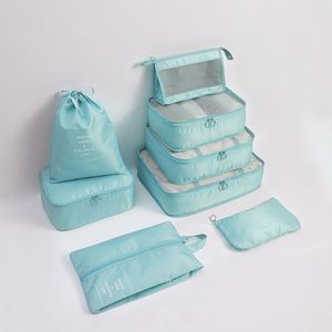 Personnalisez 8 ensembles de cubes de rangement dans différentes tailles, grands sacs organisateurs pour valises et bagages - Product Image 5