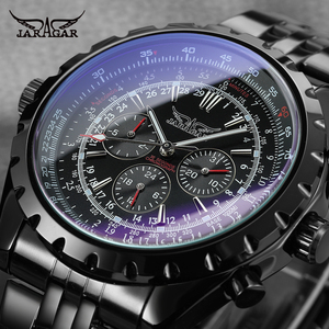 Montres automatiques JARAGAR pour hommes, nouvelle collection, grand cadran, acier inoxydable, montres de luxe pour homme - Product Image 5