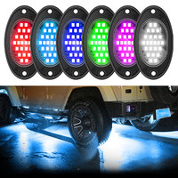 12V nueva condición 24smd 2835 coche roca luz atmósfera chasis luz para coche SUV ATV UTV blanco puro para coche carretera