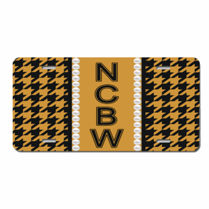 Plaque d'immatriculation de voiture personnalisée Phi Delta <span class=keywords><strong>Kappa</strong></span> avec lettres grecques, motif pied-de-poule classique, accessoire pour véhicule - Product Image 6