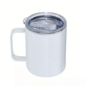 Gobelet isotherme en acier inoxydable de 12 oz avec poignée pour impression par sublimation - Product Image 2