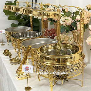 Il Buffet dell'hotel utilizza lo scaldabagno appeso per scaldabagno in acciaio inossidabile per servire attrezzature per la ristorazione per feste di nozze - Product Image 5