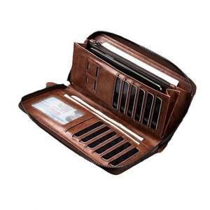 NappaレザーウォレットRFID保護オックスフォードVentroリップスティック<span class=keywords><strong>Exentri</strong></span> GuchiメダルZadigジッパー式カード仕切りショート丈 - Product Image 4