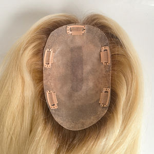 วิกผมคนรากเข้มไล่ระดับสีบลอนด์แบบฉีดด้านบน<span class=keywords><strong>ผม</strong></span>ผู้หญิง - Product Image 4