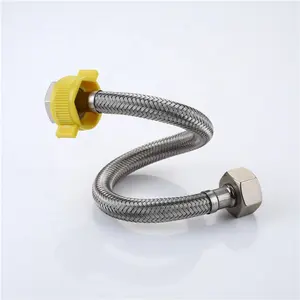 Stainless Steel Flexible Braided Metal Water Inlet Hose Water Pipe Hot And Cold Explosion-proof Water Pipe Toilet Connection