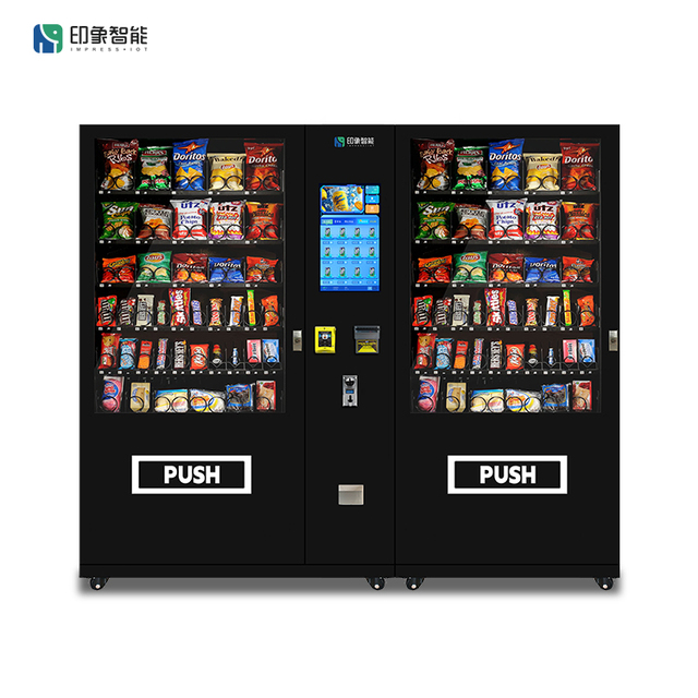 Wholesale Factory Price Smart 22" Touch Screen Snack and Drink Combo Vendor Commercial Automatic Vending Machine