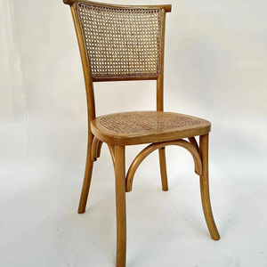 Chaise en bois d'orme avec dos en osier, <span class=keywords><strong>location</strong></span> de salle à manger, banquet, événement de mariage - Product Image 2