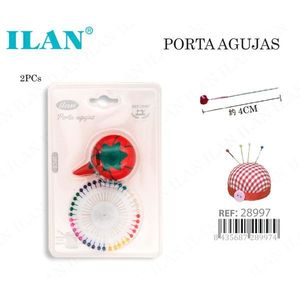Ilan Porta Agujas 2Pcs Tomato Design Sewing <b>Needle</b> <b>Case</b> 4Cm - Product Image 1