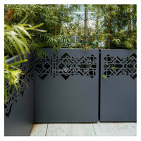 Painel Decorativo de Alumínio Cortado a Laser, Tela de Privacidade Impermeável, Treliça Metálica para Jardim, Painel de Cerca de Metal, Jardineira