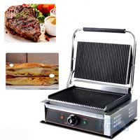 Machine à gaufres électrique avec minuterie et thermostat, appareil à gaufres et à sandwichs antiadhésif