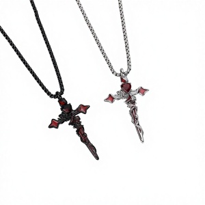 Collar con Colgante Uzi de Diseño Personalizado, Moderno, Chapado en Oro de 18K, Cadena de Acero Inoxidable, Estilo Hip <span class=keywords><strong>Hop</strong></span> Punk para Hombre, para Fiestas - Product Image 4
