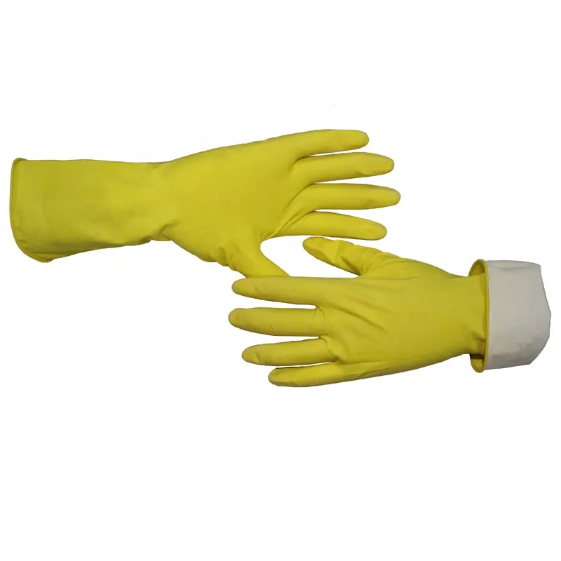 Custom Women Reusable Dishwashing Latex Rubber Gloves Luvas Guantes CE 2121 For Household Cleaning Gardening Utility Work