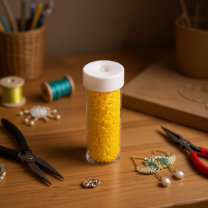 Perline Ilan Abalorio Gialle 21080-2 per Creazione di Gioielli Artigianali, Confezione da 12 Pezzi - Product Image 3