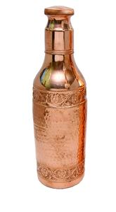 Botella de agua de cobre antiguo martillado botella de agua de cobre elegante moderna a precio barato botella de almacenamiento de agua de cobre sólido - Product Image 6