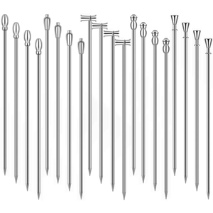 Tusuk koktail stik Cocktail tusuk gigi baja nirkarat Bar Martini Olive Picks untuk Bar Barbekyu buah berdarah Mary minuman tongkat - Product Image 1