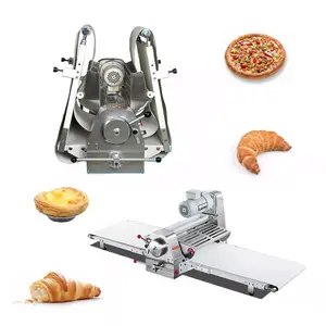 Home Use Auto Roll Mill Fondant Baguette Machine Reverse Manual Vegetable Pastry Sheeter For Sale