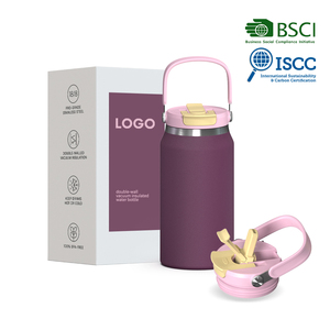Taza de Viaje Aislada Personalizada Hong Ling <span class=keywords><strong>con</strong></span> <span class=keywords><strong>Nombre</strong></span> y Diseño a Medida, Pajita Abatible, Diseño Portátil de Mano - Product Image 1