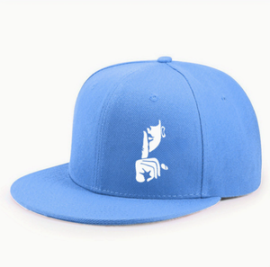 Unisex <b>Flat</b> Brim Snapback Cap Black Silence Print Hip Hop Baseball <b>Hat</b> Adjustable Casual Streetwear Snapback <b>Hat</b> for Men Women - Product Image 4