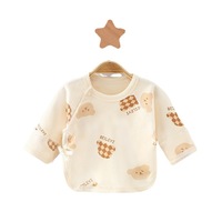 A-Class infantile coton demi-dos chemise conception sans couture pour printemps automne quatre saisons 100% coton matériel nouveau-né moines vêtements