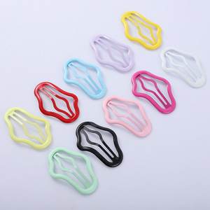 Colorful Cloud Shaped Hollow Bb Hair <b>Clip</b> 6.5cm Plastic Resin Gripper For Women Daily Use - Product Image 3