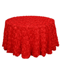 Nappe de table en polyester personnalisable de 120 pouces pour hôtels et événements, style américain, motif géométrique, en satin, anti-poussière, jupe de table de mariage, vente en gros