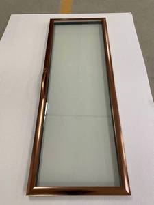 Portes de réfrigérateur en verre avec revêtement en aluminium doré et plastique - Product Image 4