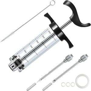 Kit de Inyección para Carne de Pavo, Uso Doméstico en Cocina, Plástico de Grado Alimenticio, Marinador para Ahumado y Barbacoa - Product Image 1