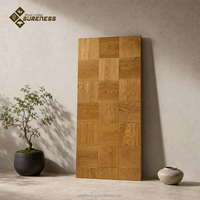 Pisos de roble aprobados por ISO 9000, tablones de madera dura estilo parquet de gran formato para venta al por mayor