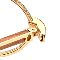 Gafas de Madera Borregls para Hombre, Diseño de Marca, 720 Diamantes, Monturas Redondas para Gafas, Gafas Ópticas de Lujo para Mujer 17550179
