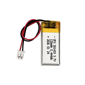 แบตเตอรี่ลิเธียมโพลิเมอร์ 3.7V 120mAh รุ่น UFX 301433 แบบชาร์จได้สำหรับอุปกรณ์สวมใส่ - Product Image 1