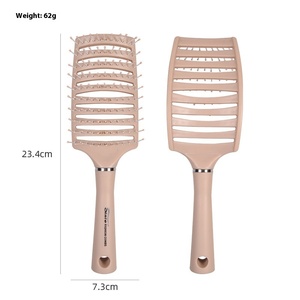 Vente en gros de peigne à cheveux à arc incurvé à neuf côtes pour hommes et femmes, grand rose avec style à l'huile pour un usage domestique - Product Image 6