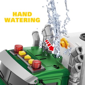 Carro de basura de juguete trai kích thước lớn vệ sinh thành phố Xe tải đồ chơi, 1/10 ma sát vệ sinh xe tải đồ chơi với ánh sáng, âm nhạc, phun - Product Image 4