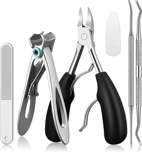 Coupe-cuticules en acier inoxydable grande taille, éliminateur de peaux mortes, kit de pédicure pour soins des ongles personnels - Product Image 6