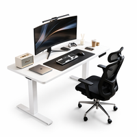 Bureau debout électrique de luxe en bois massif - Poste de travail motorisé haut de gamme à texture naturelle