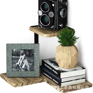 <b>Wall</b> Mounted Shelf 3 Tier Corner Storage For Plants Books And Decor Rectangle Multipurpose <b>Display</b> Rack - Product Image 1