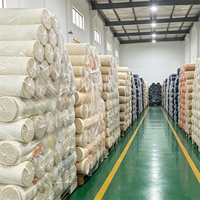 Tissu satiné teint en gros d'usine, 100 % polyester, écologique, doux, lisse, résistant aux plis, pour la décoration de la literie et des textiles de maison