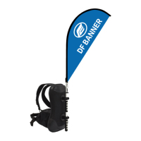 Drapeaux publicitaires promotionnels à bas prix pour sacs à dos de marche en extérieur avec logo personnalisé – Vente directe