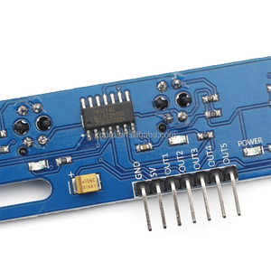 5-канальный модуль датчика отслеживания линии TCRT5000L инфракрасный массив для умных автомобилей и робототехники 5-сторонний ИК-трекер - Product Image 4