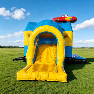 Château Gonflable Thème Voiture de Haute Qualité pour Enfants, Idéal pour Fêtes et <span class=keywords><strong>Location</strong></span> (Hupfburg) - Product Image 3