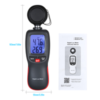 HEDAO Luxmètre à main Écran LCD Luxmètre Illuminomètre numérique Plage de mesure 0-200,000 lux