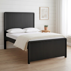 Space-Saving Comfortable Traditional Single Wooden Soft <b>Bed</b> <b>Frame</b> Multi-Functional Radiata/MDF <b>Platform</b> <b>Bed</b> Studio Small Bedroom - Product Image 1