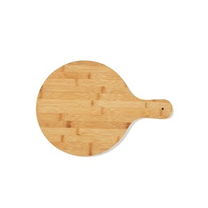 Juego de 3 tablas de bambú para pizza con asa para uso en la cocina, tablas de cortar sostenibles para servir y preparar pizza - Product Image 4