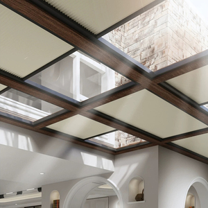 Gác mái Skylight tổ ong Rèm cơ giới từ xa hoặc đòn bẩy điều khiển tùy chỉnh kích thước di động Shades cách nhiệt - Product Image 6