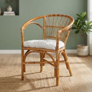 Mahligay <b>Armchair</b> Rattan Comfortable <b>Armchair</b> Elegant Handcrafted Furniture <b>for</b> living room furniture - Product Image 2