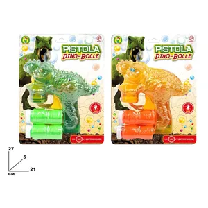 Pistola Dino-Bolle Bubble <b>Gun</b> 27x21cm With <b>Batteries</b> Included For Kids Age 3+ - Product Image 3