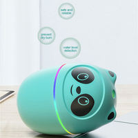 Humidificateur ultrasonique USB YINHI en plastique durable et mignon en forme d'ours, 220 ml, aromathérapie, éclairage LED 7 couleurs, faible bruit 36 dB, pour bureau et voiture